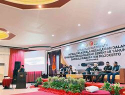 Bawaslu Mojokerto Gelar Sosialisasi Netralitas Kepala Desa se – Kabupaten Mojokerto di Hotel Vanda Trawas