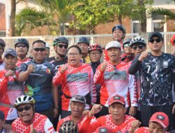 Gowes Bareng Danrem 082/CPYJ, Meriahkan HUT Ke-79 TNI Bersama Forkopimda & LCC Mojokerto