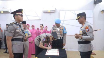 Kapolres Mojokerto Pimpin Sertijab Pejabat Utama untuk Dorong Inovasi dan Peningkatan Kinerja