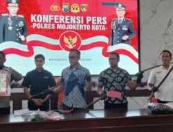 Polres Mojokerto Kota Tangkap Empat Pelaku Bentrok Antar Gengster di Mojokerto