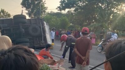 Kecelakaan Lalu Lintas di Gedeg, Satu Korban Tewas, Satu Luka Berat