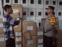 Kapolres Mojokerto Kota Pastikan Keamanan Gudang Logistik KPU Jelang Pilkada 2024
