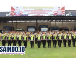Polres Mojokerto Kota Gelar Apel Pergeseran Pasukan untuk Amankan TPS Pilkada 2024