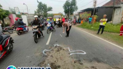 Akibat Kurang Menguasai Medan, Pemotor asal Wringinanom Terlindas Truk