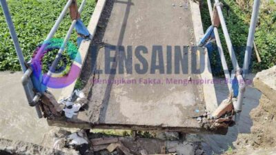 DPUPR Kabupaten Mojokerto Akan Tangani Jembatan Penghubung Dusun yang Putus Akibat Banjir