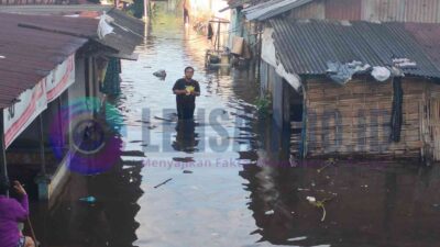 Hujan Deras Mengguyur Kota Mojokerto, Wilayah Cakar Ayam Baru Terendam Air