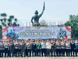 Kapolres Mojokerto Pimpin Apel Pasukan untuk Operasi Lilin Semeru 2024