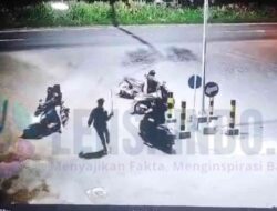 Aksi Begal Bersenjata di Mojokerto Terekam CCTV, Video Viral di Media Sosial