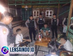Lagi Asyik Pesta Miras, Empat Remaja diamankan Polres Mojokerto Kota