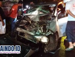 Kecelakaan Adu Banteng di Canggu, Daihatsu Sigra Rusak Parah dan Sopir Terjepit