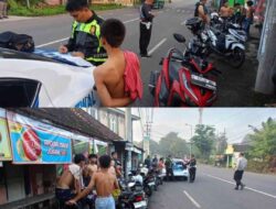 Aksi Balap Liar di Dlanggu, Puluhan Remaja Digiring ke Kantor Polisi