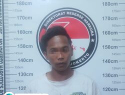 Satresnarkoba Polres Mojokerto Tangkap Pengedar Sabu, Amankan 61,98 Gram Barang Bukti