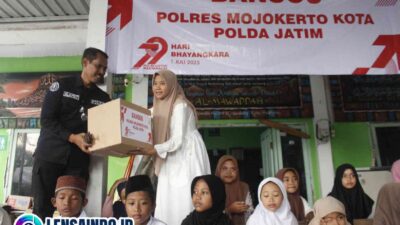Sambut HUT Bhayangkara ke‑79, Polres Mojokerto Kota Gelar Bakti Sosial