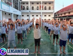 Ratusan Warga Binaan Pemasyarakatan Lapas Mojokerto Semangat Goyang di Senam Pagi Bersama