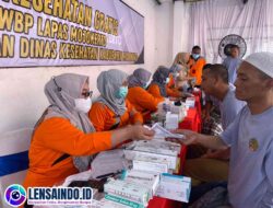 Kolaborasi Lapas Kelas IIB dan Dinkes Mojokerto, Warga Binaan Dapat Pemeriksaan Kesehatan Gratis