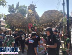 Karnaval Meriah Warnai HUT ke-80 RI di Desa Dlanggu, Patung Garuda Raksasa Jadi Ikon