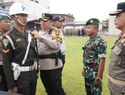 Jelang Nataru, Polres Mojokerto Kota Gelar Apel Operasi Lilin 2025
