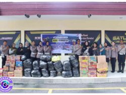 Satlantas Polres Mojokerto Kota Kirim Bantuan untuk Korban Bencana di Sumatera dan Aceh