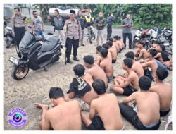 Balapan Liar Dijalan Raya Tumapel Dibubarkan Polisi, 21 Kendaraan Bermotor Diamankan