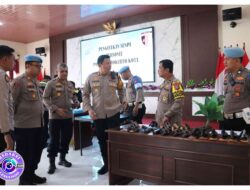 Polres Mojokerto Kota Cek Senpi dan Tes Urine Anggota, Pastikan Disiplin Internal Tetap Terjaga