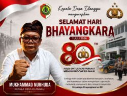 Kepala Desa Dlanggu Mengucapkan Selamat Hari Bhayangkara yang Ke – 80