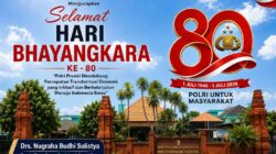 Kepala Dinas Komunikasi dan Informatika Kabupaten Mojokerto Mengucapkan Selamat Hari Bhayangkara yang Ke – 80
