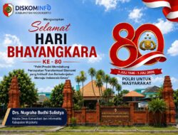 Kepala Dinas Komunikasi dan Informatika Kabupaten Mojokerto Mengucapkan Selamat Hari Bhayangkara yang Ke – 80