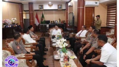 Kapolres Mojokerto Temui Bupati, Bahas Keamanan hingga Pusat Pemerintahan Baru
