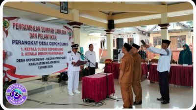 Dua Perangkat Baru Resmi Dilantik, Kades Cepokolimo Harap Pelayanan Makin Maksimal