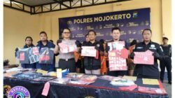 Polres Mojokerto Ungkap 11 Kasus Kriminal dalam Lima Hari, Kunci T hingga Motor Jadi Barang Bukti