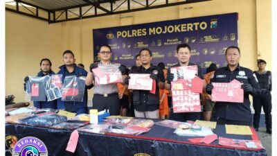 Polres Mojokerto Ungkap 11 Kasus Kriminal dalam Lima Hari, Kunci T hingga Motor Jadi Barang Bukti